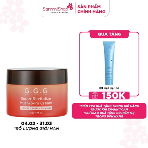 G.G.G Kem dưỡng Super Revitalize Mushroom Cream 50g