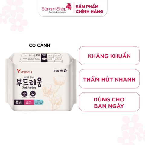 Yeonchi Băng vệ sinh ban ngày Softfeeling 8 miếng