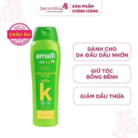 Amalfi Dầu gội Oily Hair Shampoo With Keratin 750ml