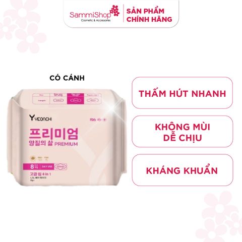 Yeonchi Băng vệ sinh ban ngày Premium 8 miếng
