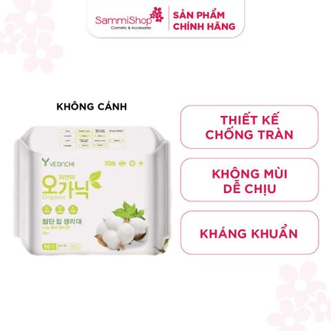 Yeonchi Băng vệ sinh hàng ngày Organic 16 miếng