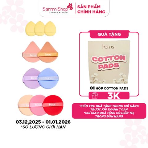 Horus Bộ bông mút trang điểm Makeup Puff Set