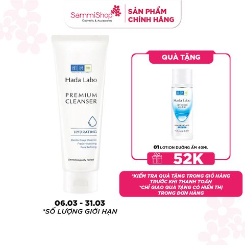 Hadalabo Sữa rửa mặt Premium Cleanser 100g