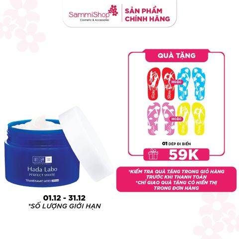 01.12 - 31.12 Hadalabo Kem dưỡng Perfect White Tranexamic Acid Cream 50g