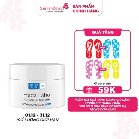 01.12 - 31.12 Hadalabo Kem Dưỡng Advanced Nourish Hyaluronic Acid Cream 50g