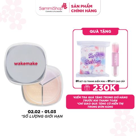 APP+WEB 02.02 - 01.03 Wakemake Phấn phủ Stay Fixer Multi Color Powder 4g