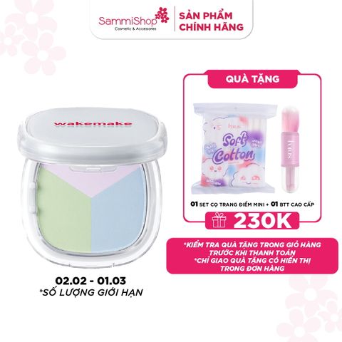 APP+WEB 02.02 - 01.03 Wakemake Phấn phủ Stay Fixer Multi Color Pact 8.6g
