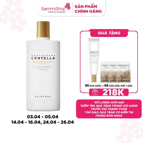 APP-WEB SPIKEDAY 14.04 - 16.04 Skin1004 Kem chống nắng Madagascar Centella Air-Fit SunCream Plus SPF50+ PA++++ 50ml