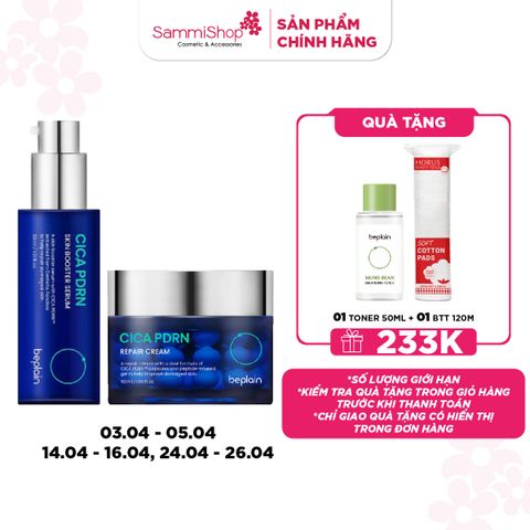 APP-WEB SPIKEDAY 14.04 - 16.04 COMBO Beplain Kem dưỡng da Cica PDRN Repair Cream 50ml + Beplain Tinh chất Cica PDRN Skin Booster Serum 30ml