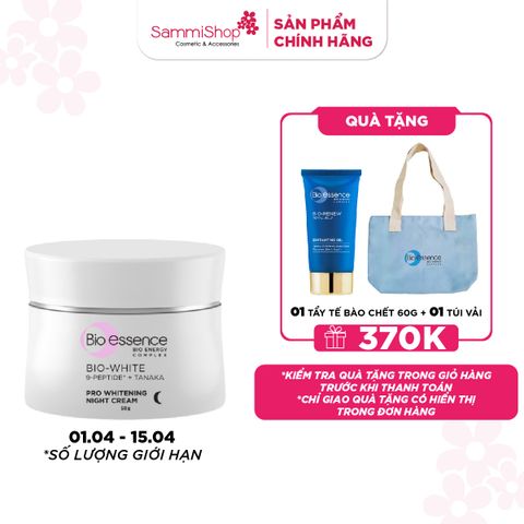 M1T1 01.04 - 15.04 Bio Essence Kem dưỡng ban đêm Bio White Pro Whitening Night Cream 50g