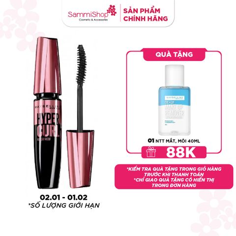 APP+WEB 02.01 - 01.02 Maybelline The Hyper Curl Volum Express Waterproof - Very Black 9.2ml