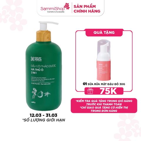 12.03 - 31.03 Cocayhoala Dầu gội thảo dược Hà Thủ Ô 2in1 420g