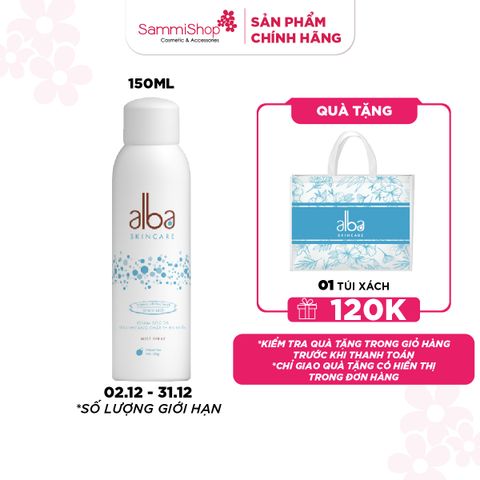 01.12 - 31.12 MUA 1 TẶNG 1 Alba Skin Care Xịt khoáng 150ml