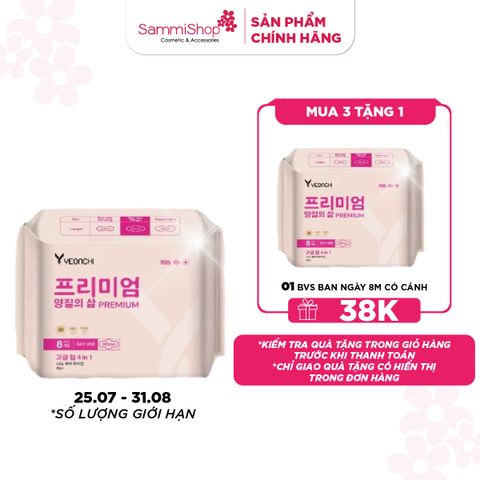 Yeonchi Băng vệ sinh ban ngày Premium 8 miếng