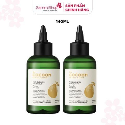 04.05 - 06.05 COMBO 2 Cocoon Nước dưỡng tóc tinh dầu bưởi pomelo hair tonic 140ml - nắp vặn