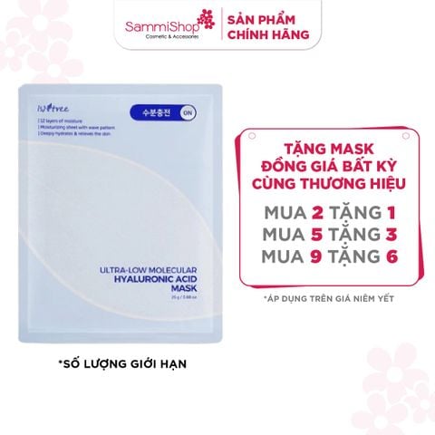 SALE TOÀN  NHÃN 3.12-1.1 Isntree Mặt Nạ Giấy Ultra-Low Molecular Hyaluronic Acid Mask 25g