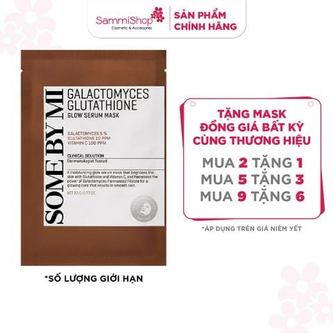 SALE TOÀN NHÃN 3.12 - 1.1 Some By Mi Mặt nạ giấy Galactomyces Glutathione Glow Serum Mask 22g