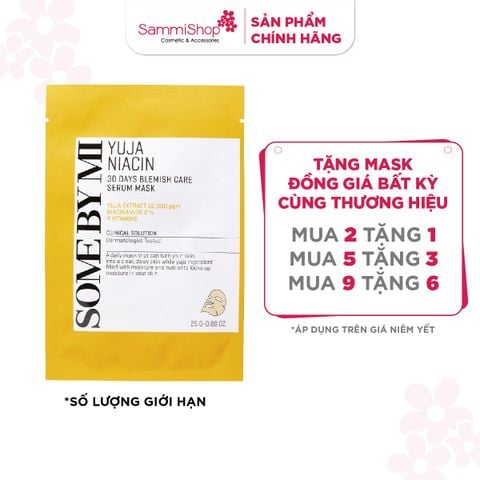 SALE TOÀN NHÃN 3.12 -1.1 Some By Mi Mặt nạ giấy Yuja Niacin 30 Days Blemish Care Serum Mask 25g
