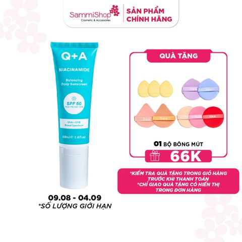Q+A Kem chống nắng Niacinamide Balancing Daily Sunscreen 50ml