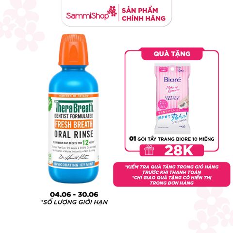 Therabreath Nước súc miệng Fresh Breath Oral Rinse 473ml