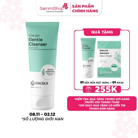 M1T1 8.11-02.12 Freska Sữa rửa mặt Low pH Gentle Cleanser 150ml