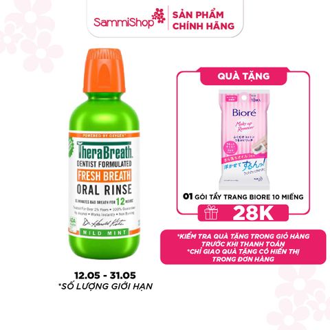 Therabreath Nước súc miệng Fresh Breath Oral Rinse 473ml