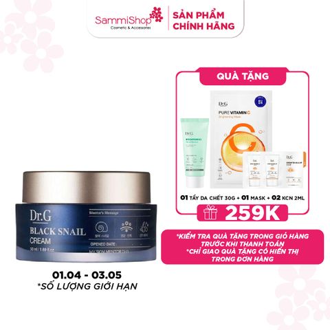 APP-WEB 01.04 - 03.05 Dr.G Kem dưỡng Black Snail Cream 50ml ver 2