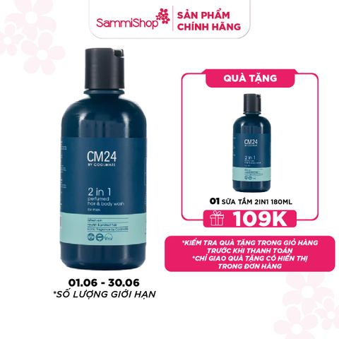 01.06 - 30.06 CM24 for Coolmen Sữa tắm gội Nam 2in1