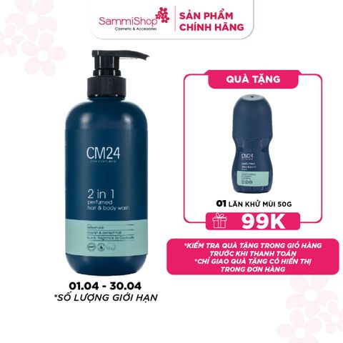 01.04 - 30.04 CM24 for Coolmen Sữa tắm gội Nam 2in1 500ml