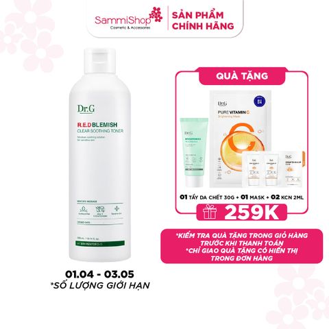 APP-WEB 01.04 - 03.05 Dr.G Nước hoa hồng R.E.D Blemish Clear Soothing Toner 300ml