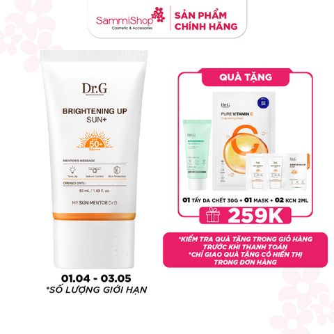 APP-WEB 01.04 - 03.05 Dr.G Kem chống nắng Brightening Up Sun+ SPF50+ PA+++ 50ml