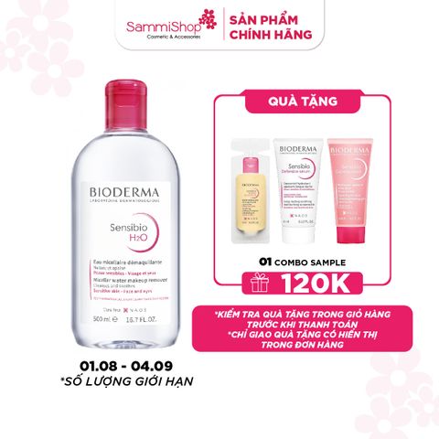 01.08-04.09 APP.WEB Bioderma Nước tẩy trang Sensibio H2O 500ml