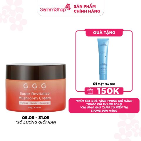 G.G.G Kem dưỡng Super Revitalize Mushroom Cream 50g