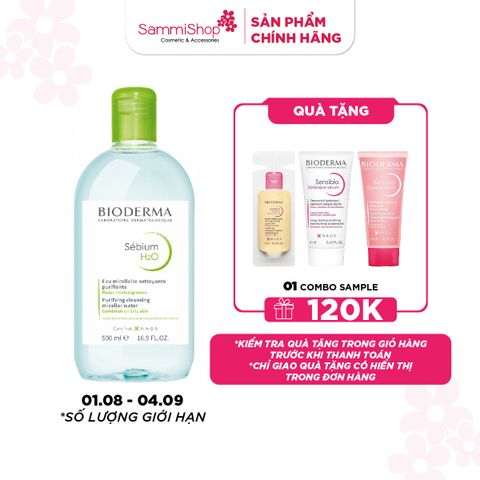 01.08-04.09 APP.WEB Bioderma Nước tẩy trang Sebium H2O 500 ml