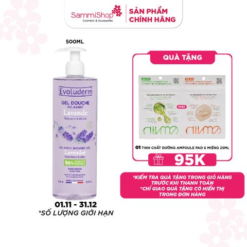 Evoluderm Gel tắm tinh chất Lavender 500ml