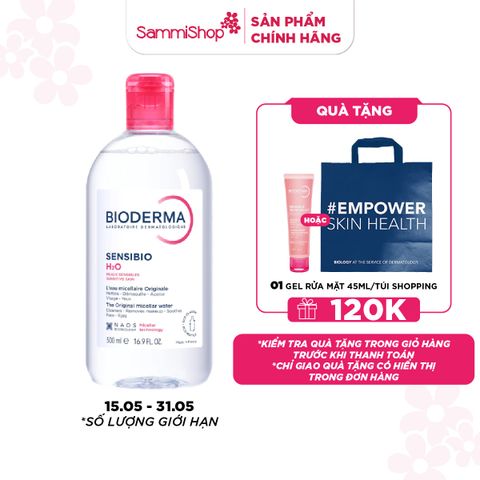 M1T1 15.05 - 31.05 Bioderma Nước tẩy trang Sensibio H2O 500ml ver 2