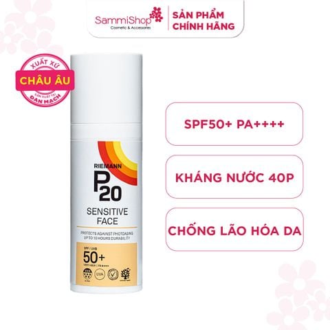 Riemann P20 Kem chống nắng Sensitive Face SPF50+ PA++++ 50g