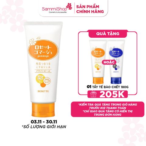 3.11- 30.11 MUA 1 TẶNG 1 Rosette Tẩy tế bào chết dưỡng sáng da Gommage Bright Peel 180g