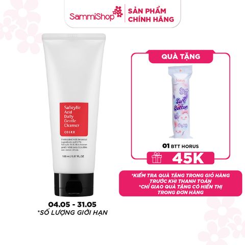 APP-WEB 04.05 - 31.05 COSRX Sữa rửa mặt Salicylic Acid Daily Gentle Cleanser 150ml