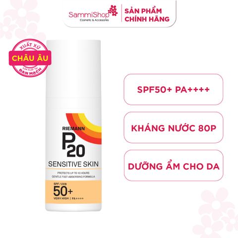 Riemann P20 Kem chống nắng Sensitive Skin SPF50+ PA++++ 100ml