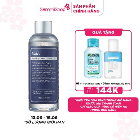 APP+WEB 13.06 - 15.06 Dear, Klairs nước hoa hồng Supple Preparation Unscented Toner 180ml