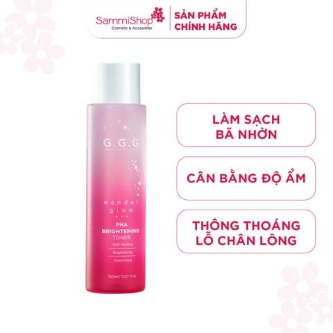 G.G.G Nước hoa hồng Wonder Glow PHA Brightening Toner 150ml