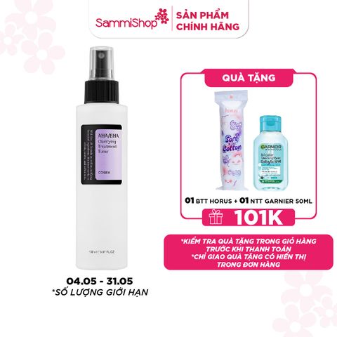 APP-WEB 04.05 - 31.05 COSRX Nước hoa hồng AHA/BHA Clarifying Treatment Toner 150ml ver 2