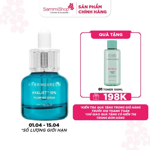 M1T1 01.04 - 15.04 Bring Green Tinh chất Hyal Jet Plumping Serum 25ml