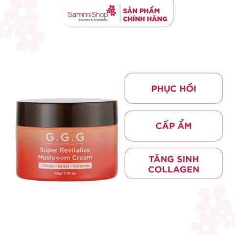 G.G.G Kem dưỡng Super Revitalize Mushroom Cream 50g