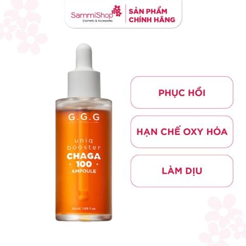 G.G.G Tinh chất Uniq Booster Chaga Mushroom 100 Ampoule 50g
