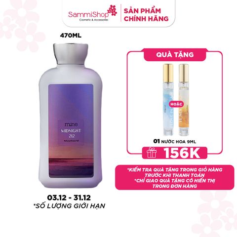 03.12 - 31.12 Mine Sữa tắm Midnight 212 Perfumed Shower Gel 470g