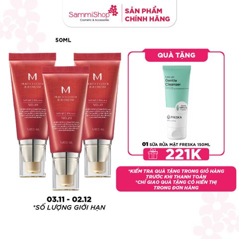 APP-WEB 03.11 - 02.12 Missha Kem nền M Perfect Cover BB Cream EX SPF42 PA+++ 50ml