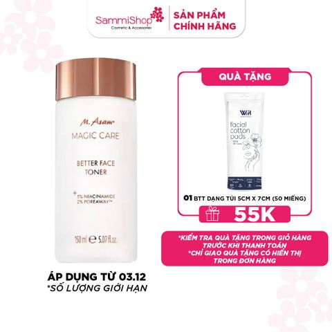 M.Asam Nước cân bằng Better Face Toner 150ml