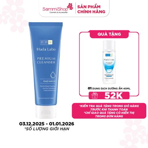 APP + WEB 3.12 - 1.1 Hadalabo Sữa rửa mặt Premium Cleanser Radiance 100g